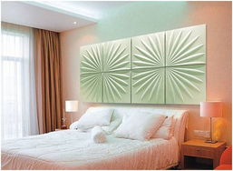 3D背景墙,打造卧室不一样的视觉效果